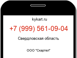 Информация о номере телефона +7 (999) 561-09-04: регион, оператор