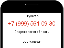 Информация о номере телефона +7 (999) 561-09-30: регион, оператор