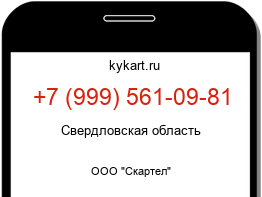 Информация о номере телефона +7 (999) 561-09-81: регион, оператор