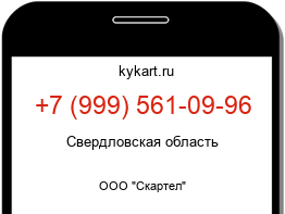 Информация о номере телефона +7 (999) 561-09-96: регион, оператор