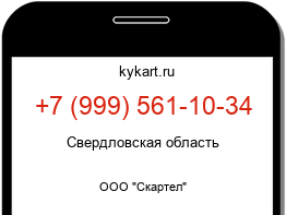 Информация о номере телефона +7 (999) 561-10-34: регион, оператор