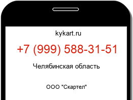Информация о номере телефона +7 (999) 588-31-51: регион, оператор