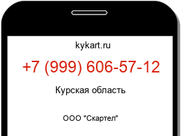 Информация о номере телефона +7 (999) 606-57-12: регион, оператор