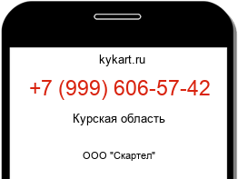 Информация о номере телефона +7 (999) 606-57-42: регион, оператор