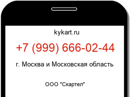 Информация о номере телефона +7 (999) 666-02-44: регион, оператор