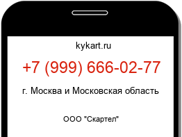 Информация о номере телефона +7 (999) 666-02-77: регион, оператор