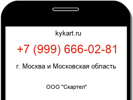 Информация о номере телефона +7 (999) 666-02-81: регион, оператор