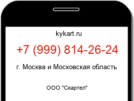 Информация о номере телефона +7 (999) 814-26-24: регион, оператор