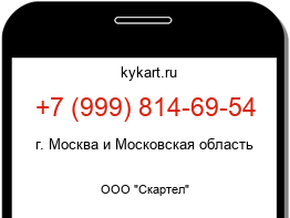 Информация о номере телефона +7 (999) 814-69-54: регион, оператор