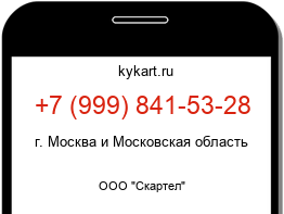 Информация о номере телефона +7 (999) 841-53-28: регион, оператор