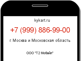 Информация о номере телефона +7 (999) 886-99-00: регион, оператор